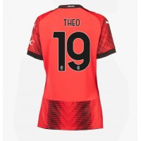 Camisa de time de futebol AC Milan Theo Hernandez #19 Replicas 1º Equipamento Feminina 2023-24 Manga Curta